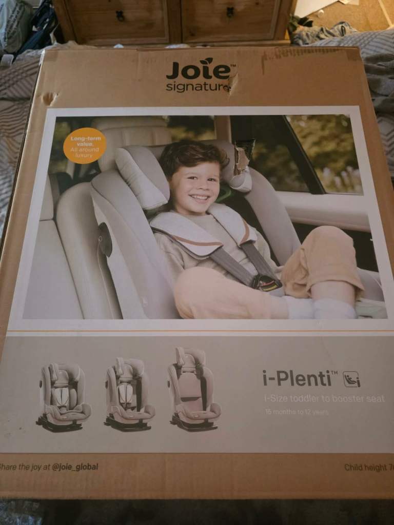 Joie i-Plenti SIGNATURE Car Seat Oyster – Brand New