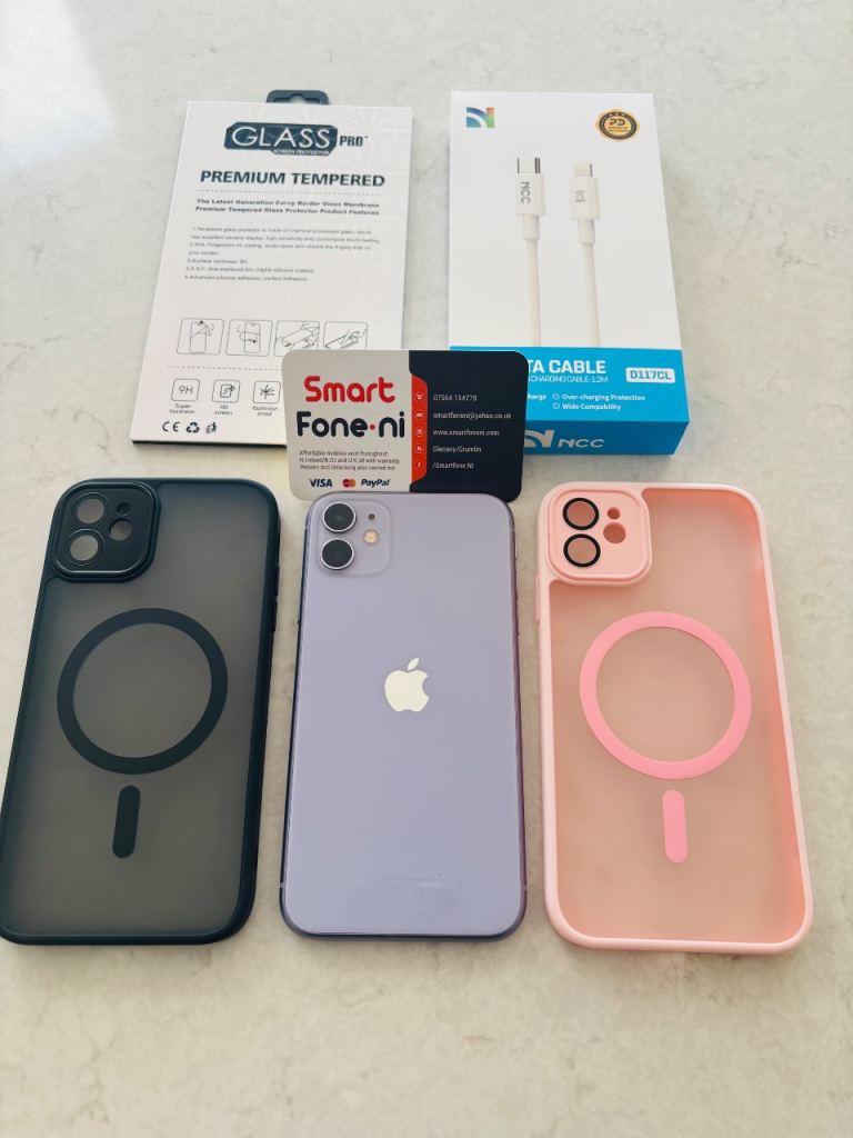 Purple iPhone 11. 6 month warranty. Lisburn. Delivery available 