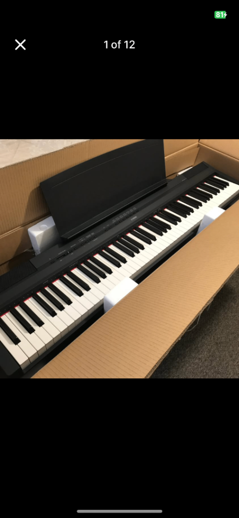 Yamaha P-115B Digital Piano  in the original box. (In brilliant condition)
