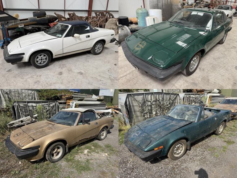 Job Lot of 4 x Triumph Convertible / Coupe TR7 Barn Find Classic Cars