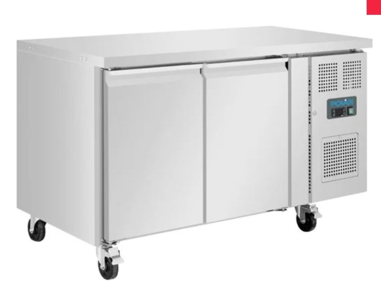 Polar U-Series Double Door Counter Freezer 282Ltr