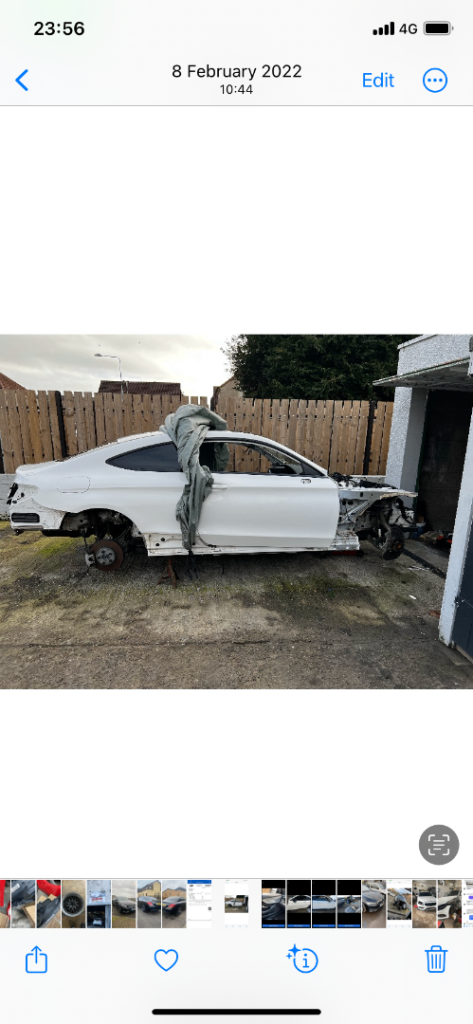 2014 to 2019 Mercedes coupe breaking w205