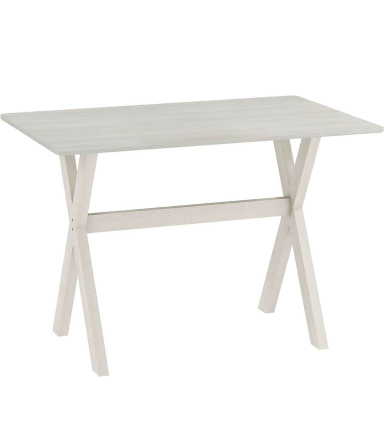 NEW Giantex 110cm Dining Table White Wood Grain Finish 4 Seater Kitchen Desk