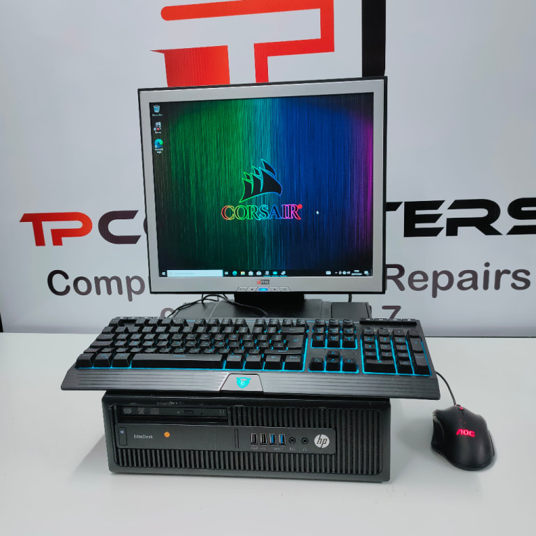 Office Computer PC Setup Bundle with Monitor | AMD | 8GB RAM | SSD