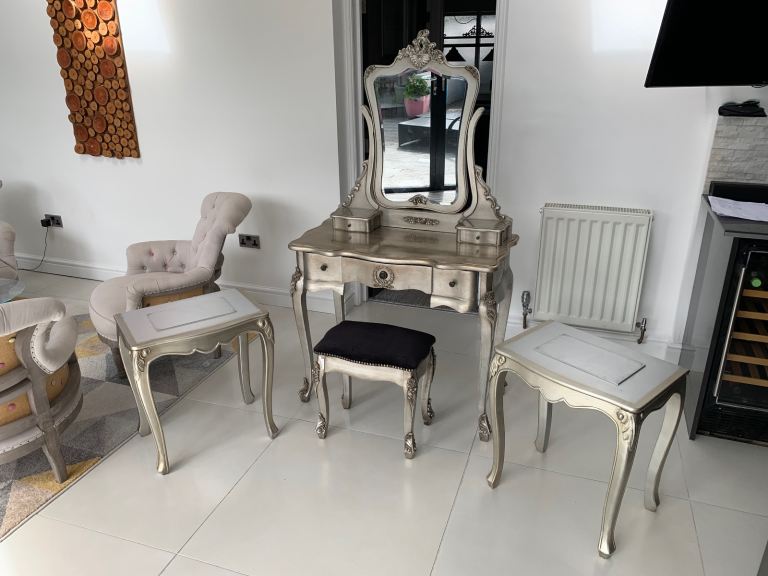 Dressing table and stool with matching bedsides