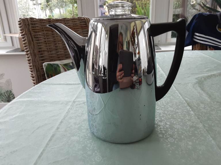 Vintage coffee pèrcolator/ christmas accessory 
