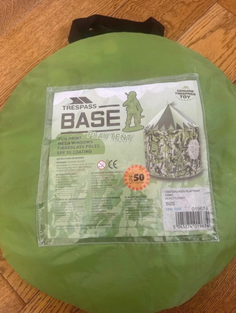 pop up tent trespass