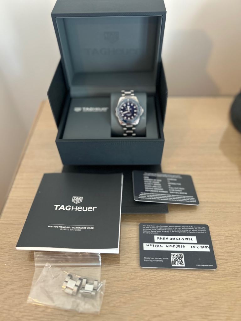 TAG Heuer Aquaracer Quartz 35mm Unisex Watch – Blue Mother of Pearl Dial