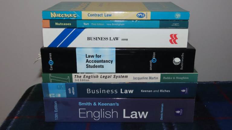 Law Books Bundle English Business Tort Contract Accountancy Students Legal System Vintage Resell IG3