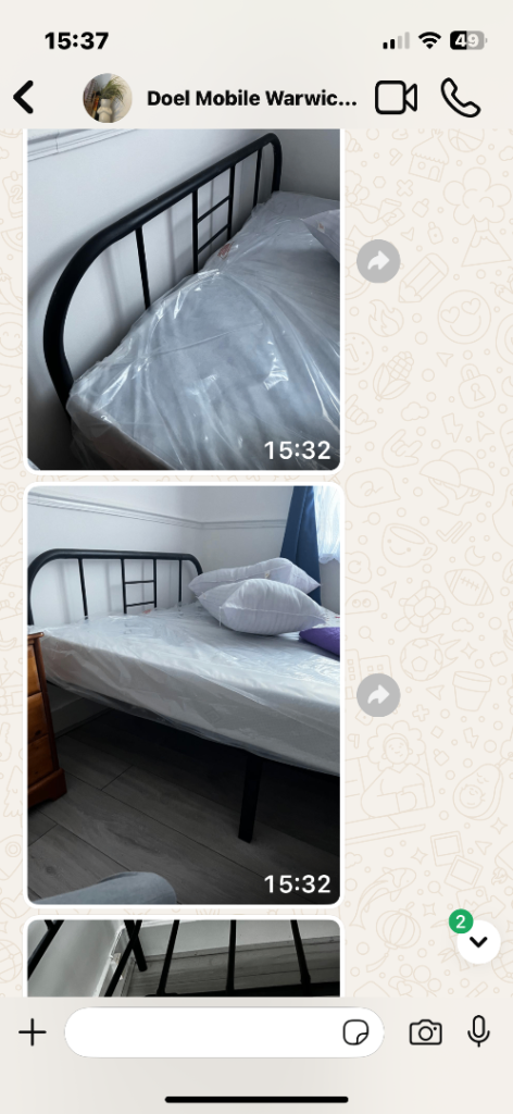 Bed Frame Base Metal Double -To Take For Free