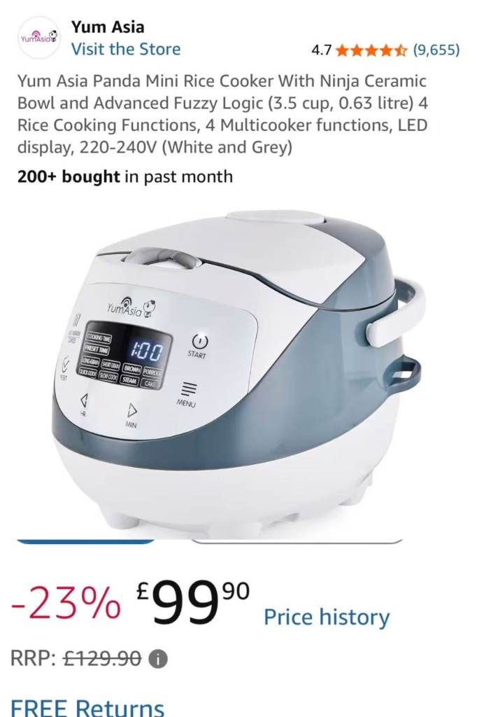 Yum Asia Multi-function Rice Cooker 