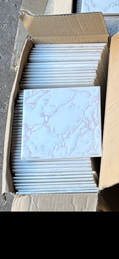 Pink Marble Effect Ceramic Wall Tiles – Vintage – 50 Tiles