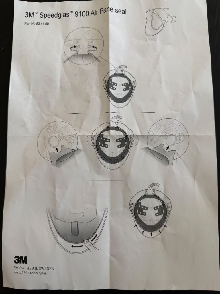 3M Speedglas 9100 Air FaceSeal Part Number 53 41 00 brand new in original packaging