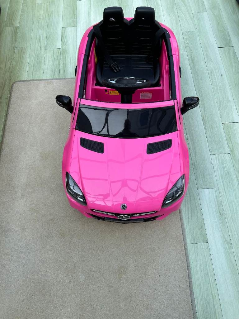 HOMCOM AIYAPLAY Benz pink car SLC 300 - kids electric car