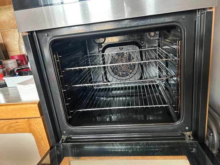 AEG Double Integrated Oven – Good Condition, Silver