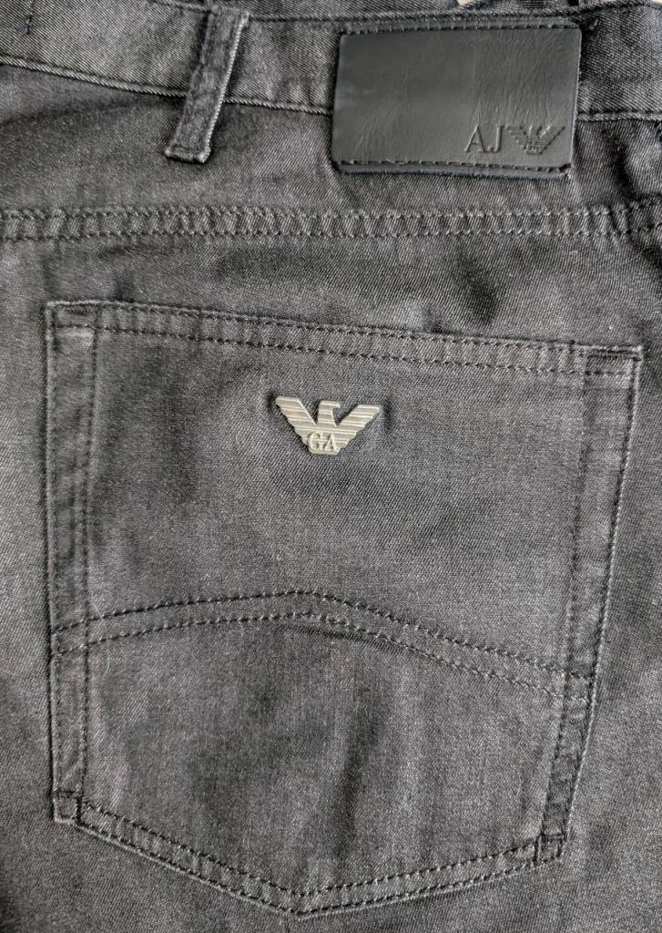 Armani Jeans J45 Slim Fit Jeans W34 L30 – Black