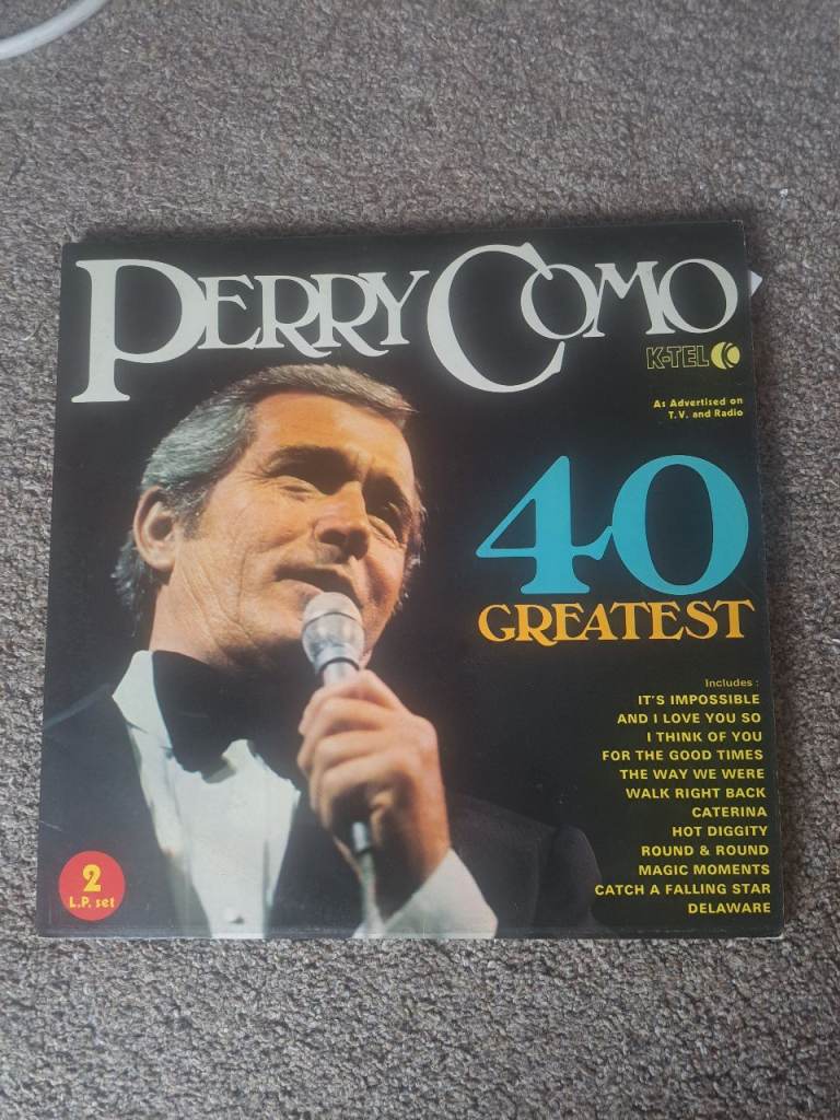 Perry Como 40 Greatest Hits 12" Vinyl Record – Double LP