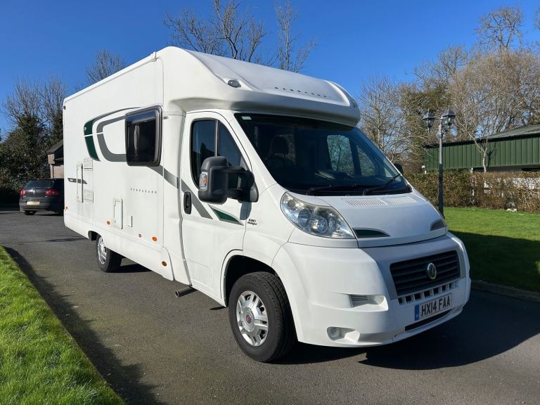 2014 Bessacarr 484 Coachbuilt Motorhome. Fixed Bed. 4 Belts 4 Berth. 3.5T Full Mot. 2.3 Ducato.