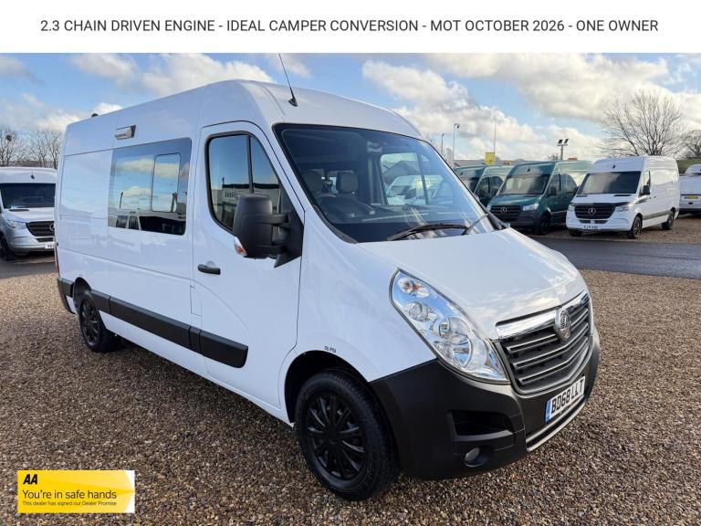 2018 Vauxhall Movano 2.3 CDTi 3500 Panel Van 5dr Diesel Manual FWD L2 H2 Euro 6 (130 ps) Panel Va...