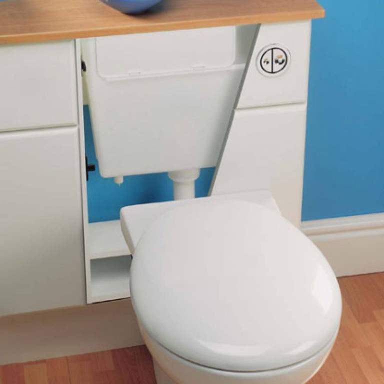 Geberit low-height concealed cistern, 6/3 litres, Type 01 remote flush actuator