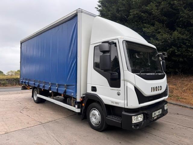 2017 17 Iveco Eurocargo 75-160 Euro 6 20ft6 curtain sider under-slung tail-lift