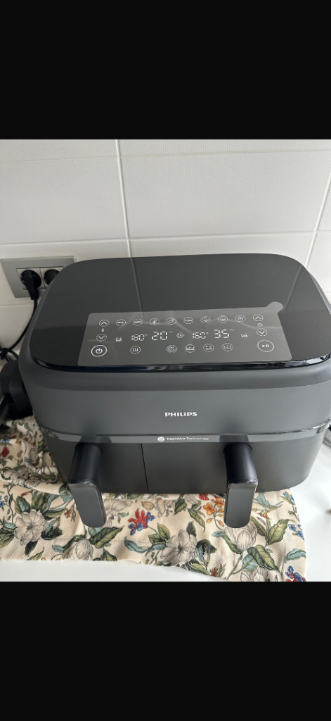 Philips Dual Basket Air Fryer - Black, Good Condition