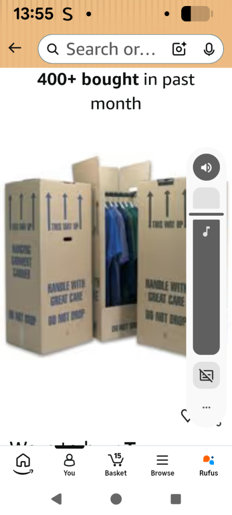New Hanging Garment Carrier Boxes for Moving or Storage
