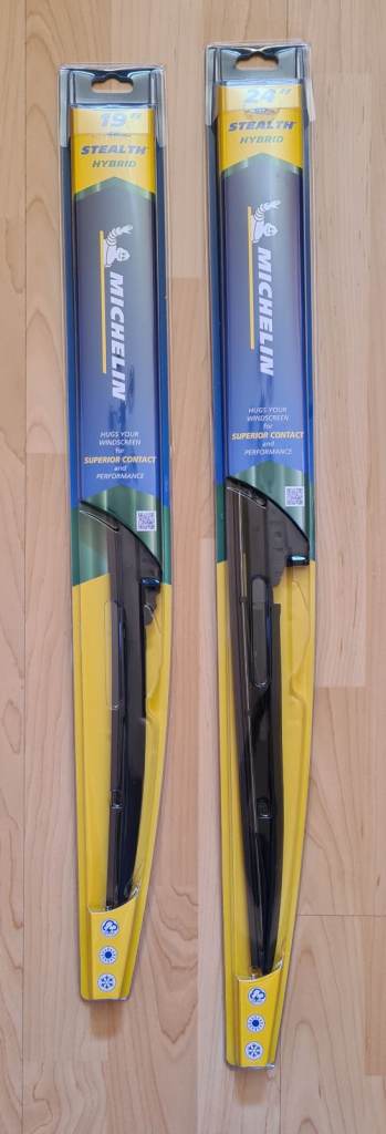 Wiper blades Michelin 19" rear 24" front