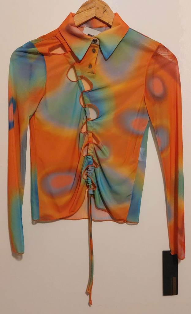 NEW With Tags: AVAVAV multicoloured mesh top