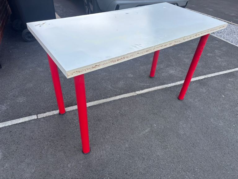 Ikea desk with screw-on legs