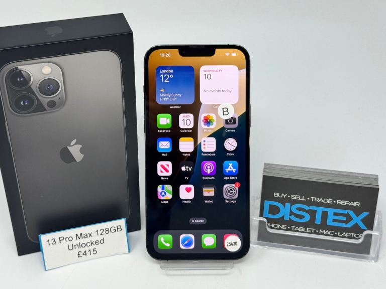 Apple iPhone 13 Pro Max 128GB Unlocked Graphite Boxed | WARRANTY