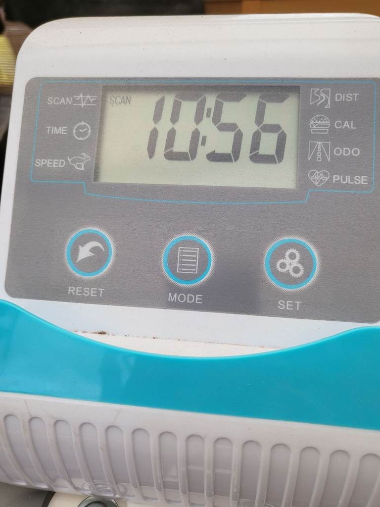 White KT20 Exercise Bike - Foldable