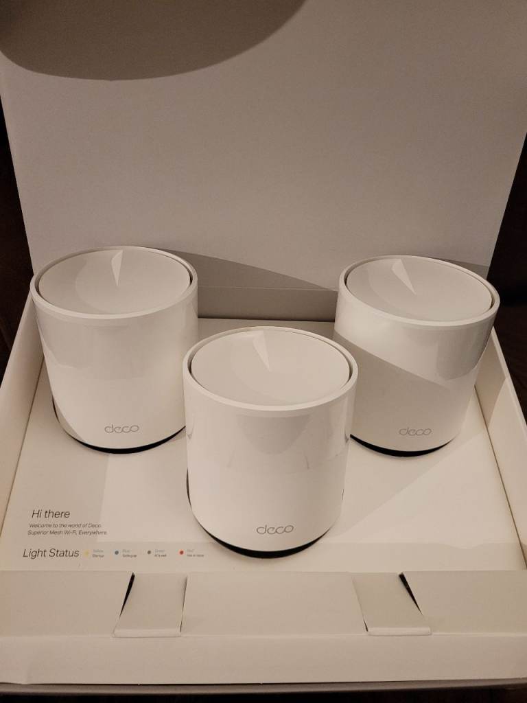 TP-Link Deco MESH AX1800 Whole Home MESH WiFi 6 System - 5 Pack - New - Connect 150 Devices + 