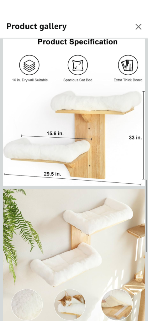 Cat shelf bed 