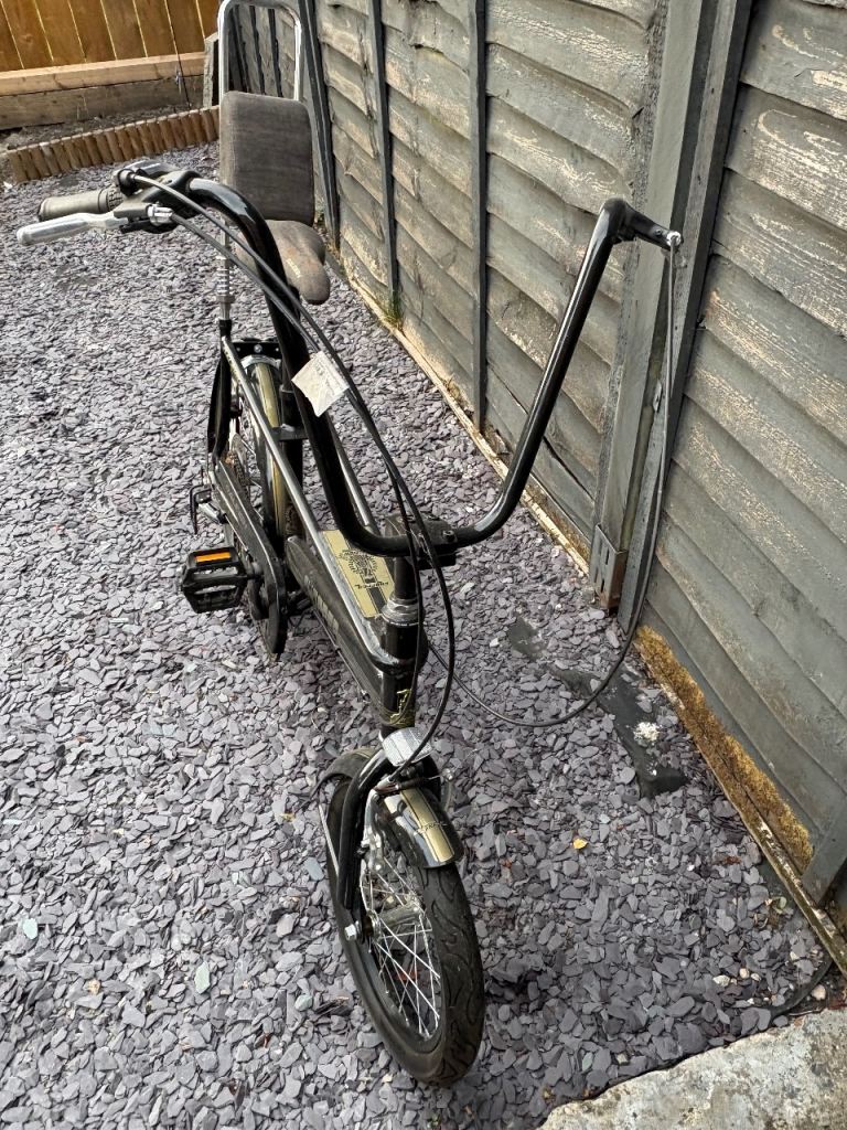 Raleigh Chopper Bike - Black, Fair Condition