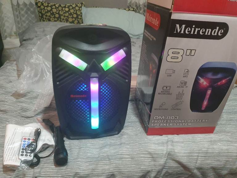 Meirende OM 803 Portable Speaker 8" – New in Box