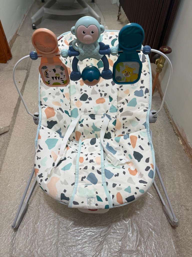 Fisher-Price Baby Bouncer/Rocker with Toy Bar – Good Condition