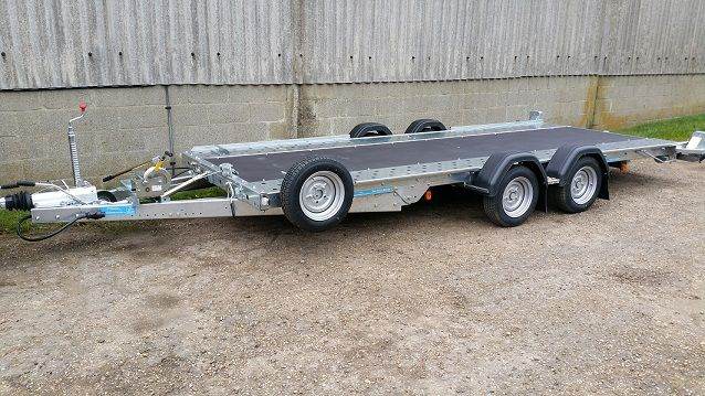Car Transporter Twin Axle Tilt with Ramps Trailer 16' x 6' 6" - Woodford WBT 141