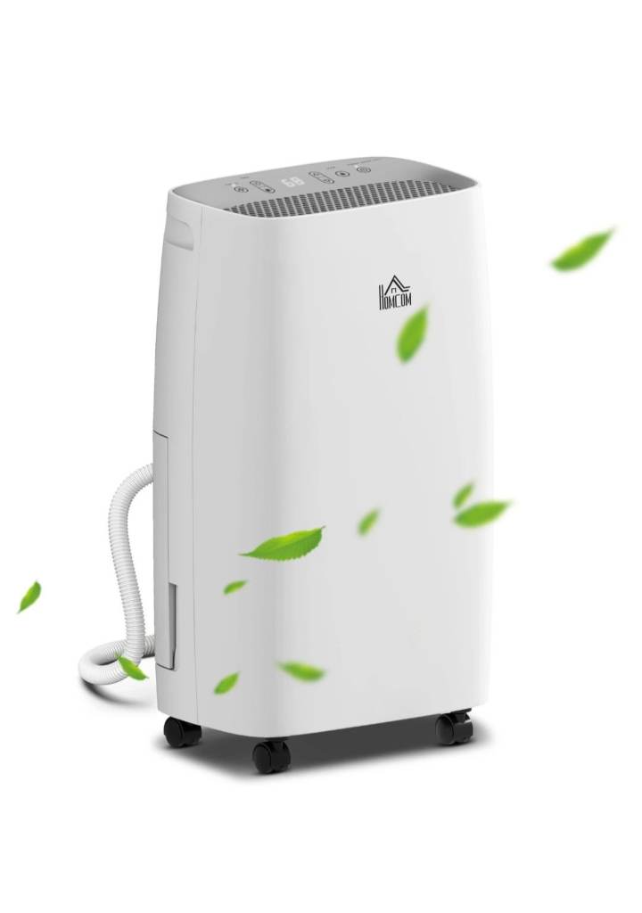 Free HOMCOM P12L Dehumidifier - White, refurbished with a problem