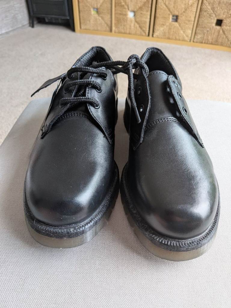 Amblers Black Lace-Up Shoes - Size 7, Brand New with Tags