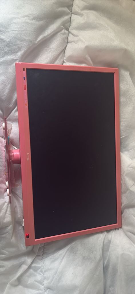 Pink LCD TV with Built-in DVD Player (No Remote)