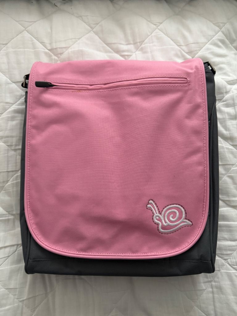 Laptop/Mac Bag Pink & Grey
