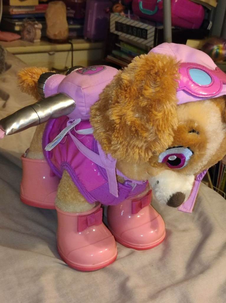 Paw Patrol Skye Build a Bear Plush Stuffed Animal 12" BAB With Outfit