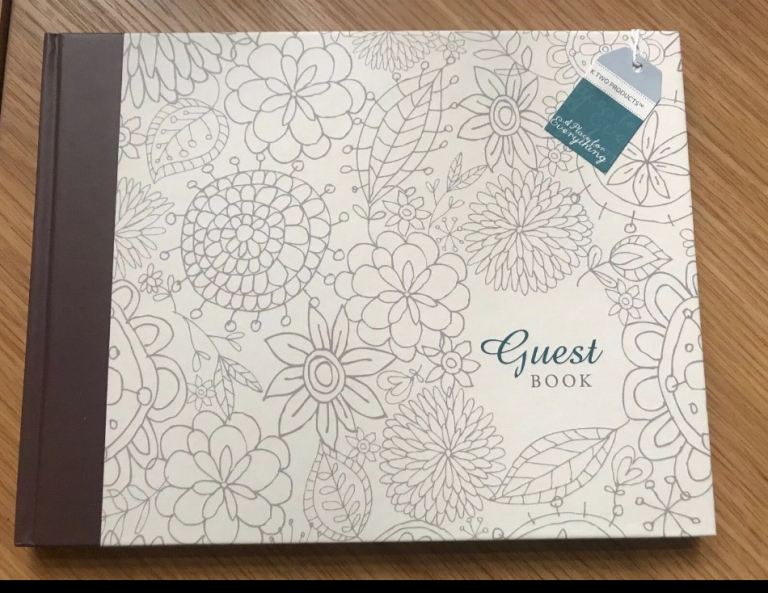 GUEST BOOK Wedding, Party, B&B, Holiday Home, Hotel, By K Two Company BRAND NEW