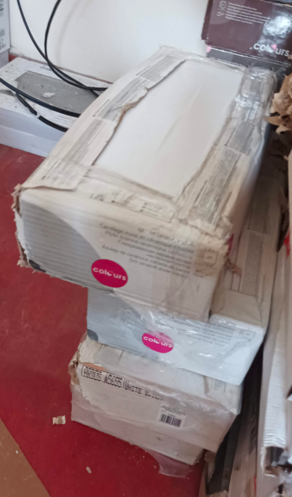 Colours White Ceramic Wall Tiles - Brand New, Boxed