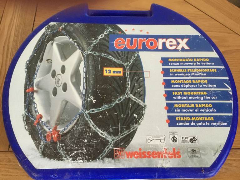 Car snow chains (Eurorex) unused.