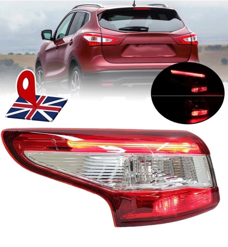Rear Light Tail Lamp Outer Wing Passenger Left For Nissan Qashqai J11 2014-2017