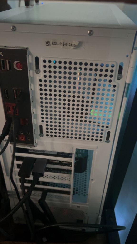 White Desktop PC Tower – AMD CPU, NVIDIA RTX GPU