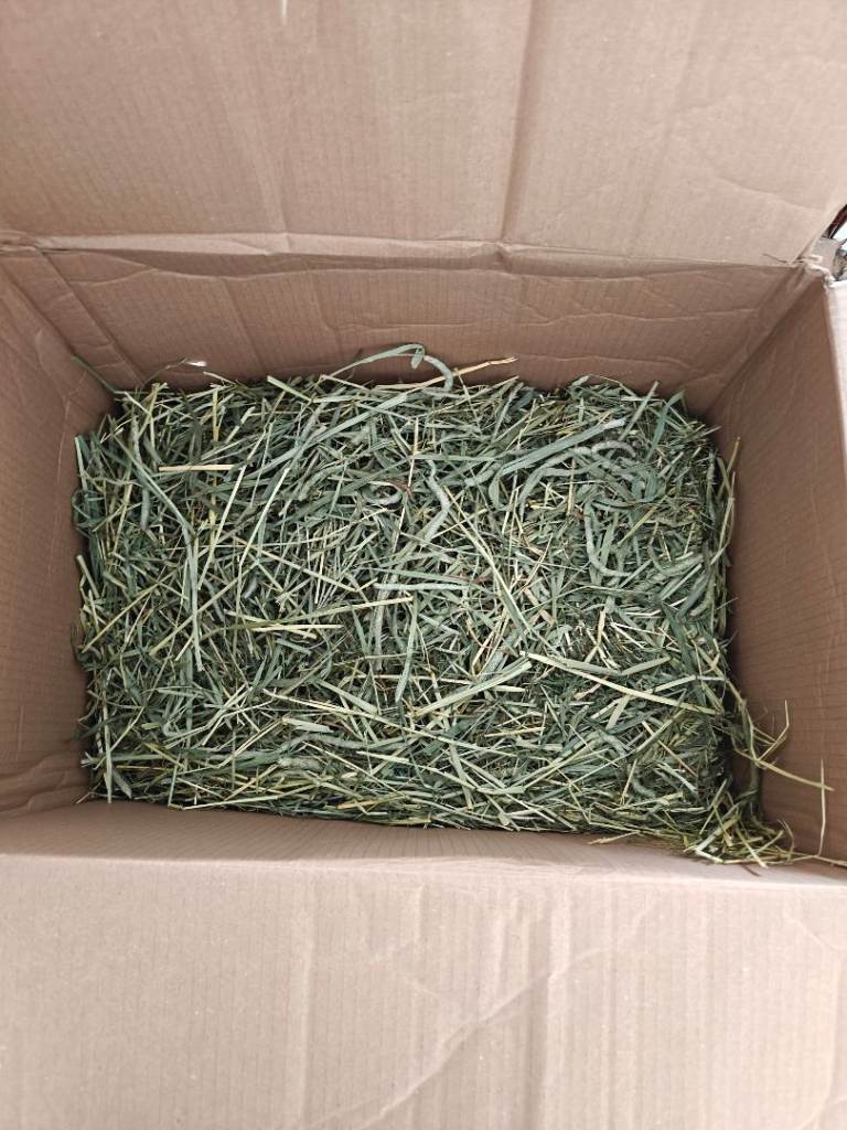 3/4 of a box of hay