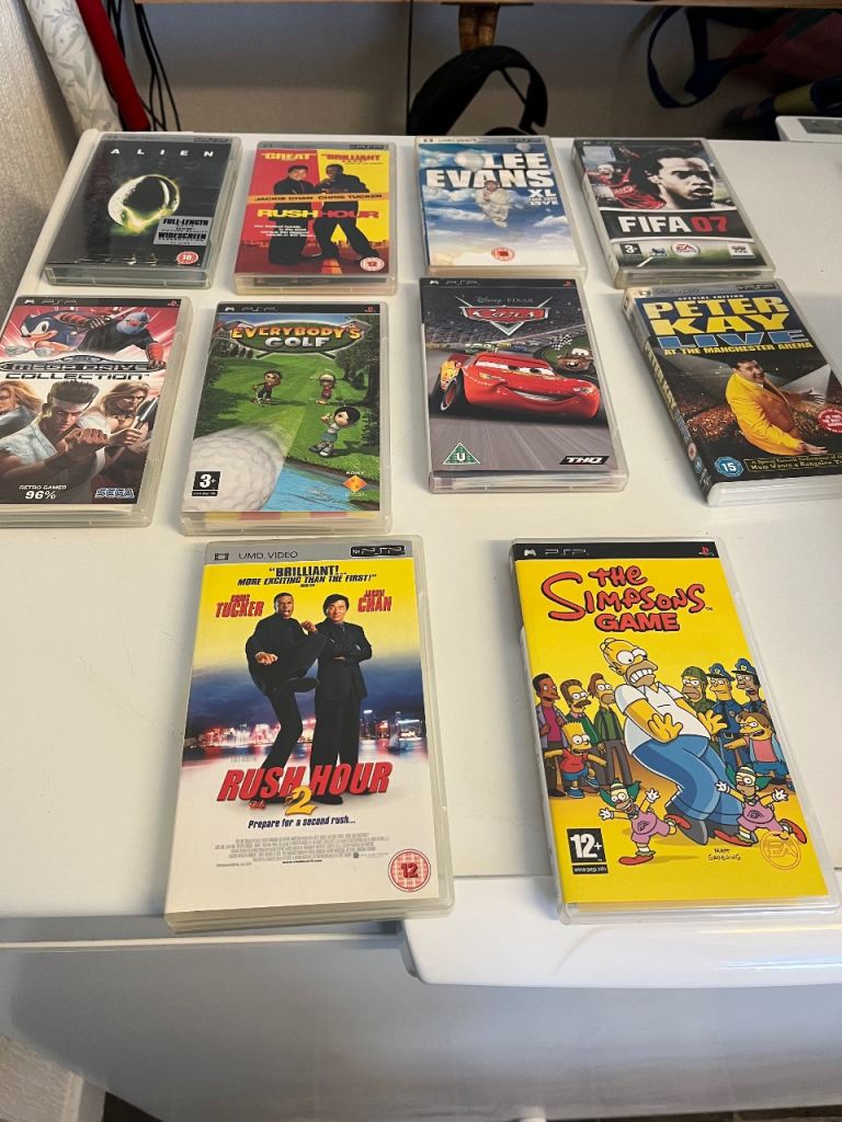 PSP 1003 with games and movies